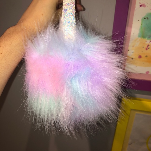 Justice Kids Pastel Furry Sparkle Earmuffs - Picture 3 of 5
